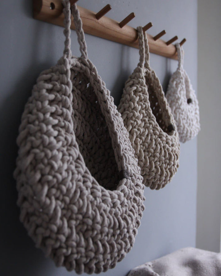 Crochet Drop Baskets - Zuri House