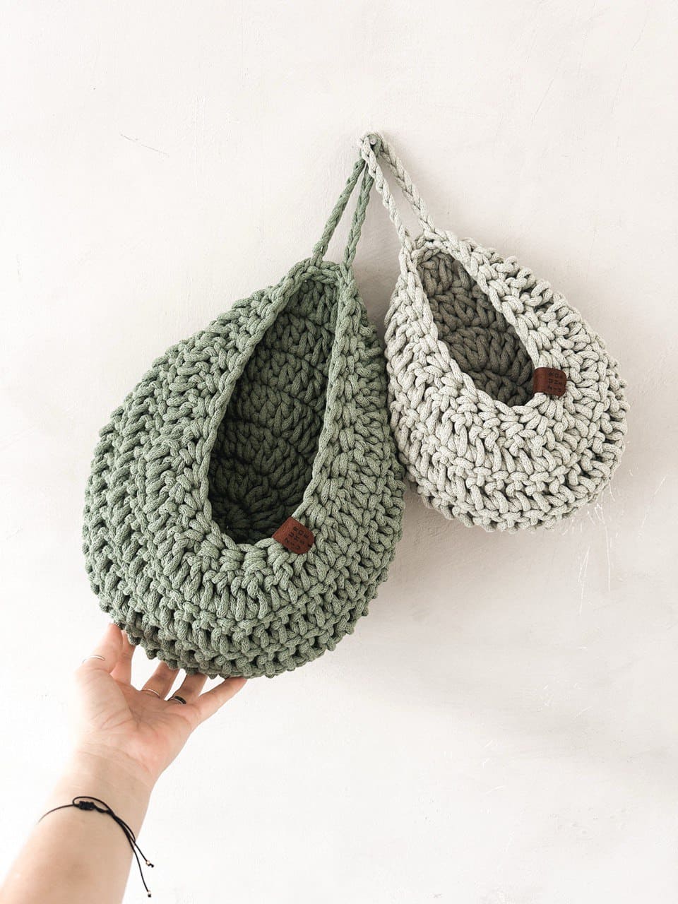 Crochet Drop Baskets - Zuri House
