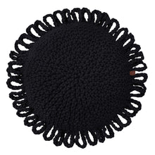 Crochet cushion FUN | BLACK