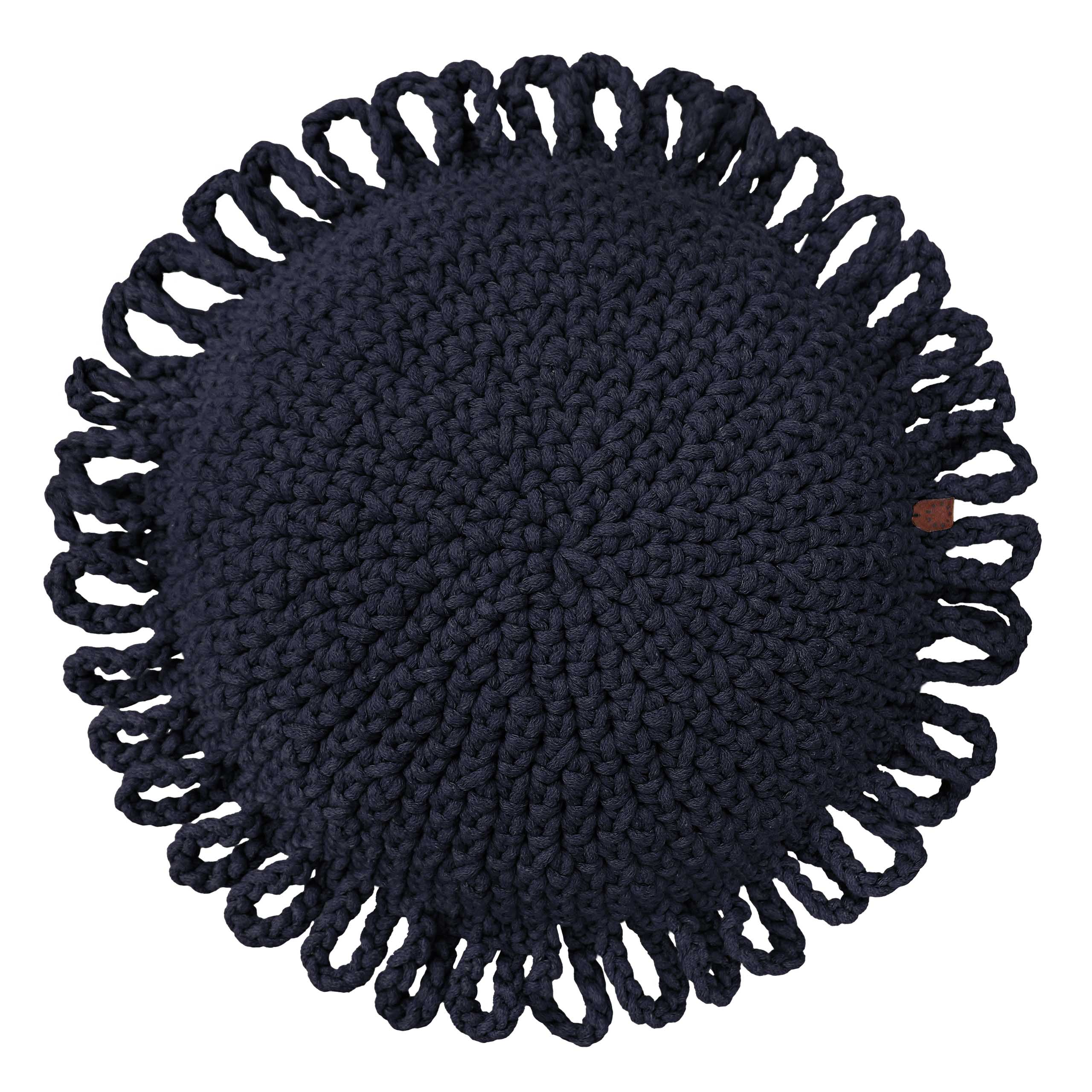 Crochet kids cushion FUN | NAVY BLUE