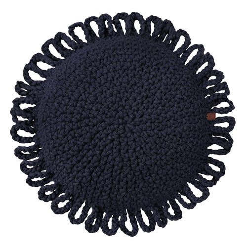 Crochet cushion FUN | NAVY BLUE