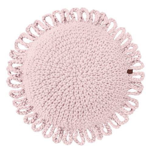 Crochet kids cushion FUN | PALE PINK