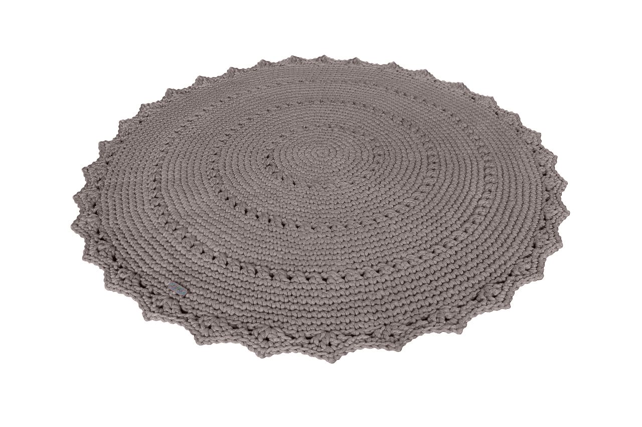 Crochet rug MANDALA | MOCHA