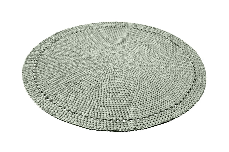 Crochet rug NEBO | LIGHT OLIVE