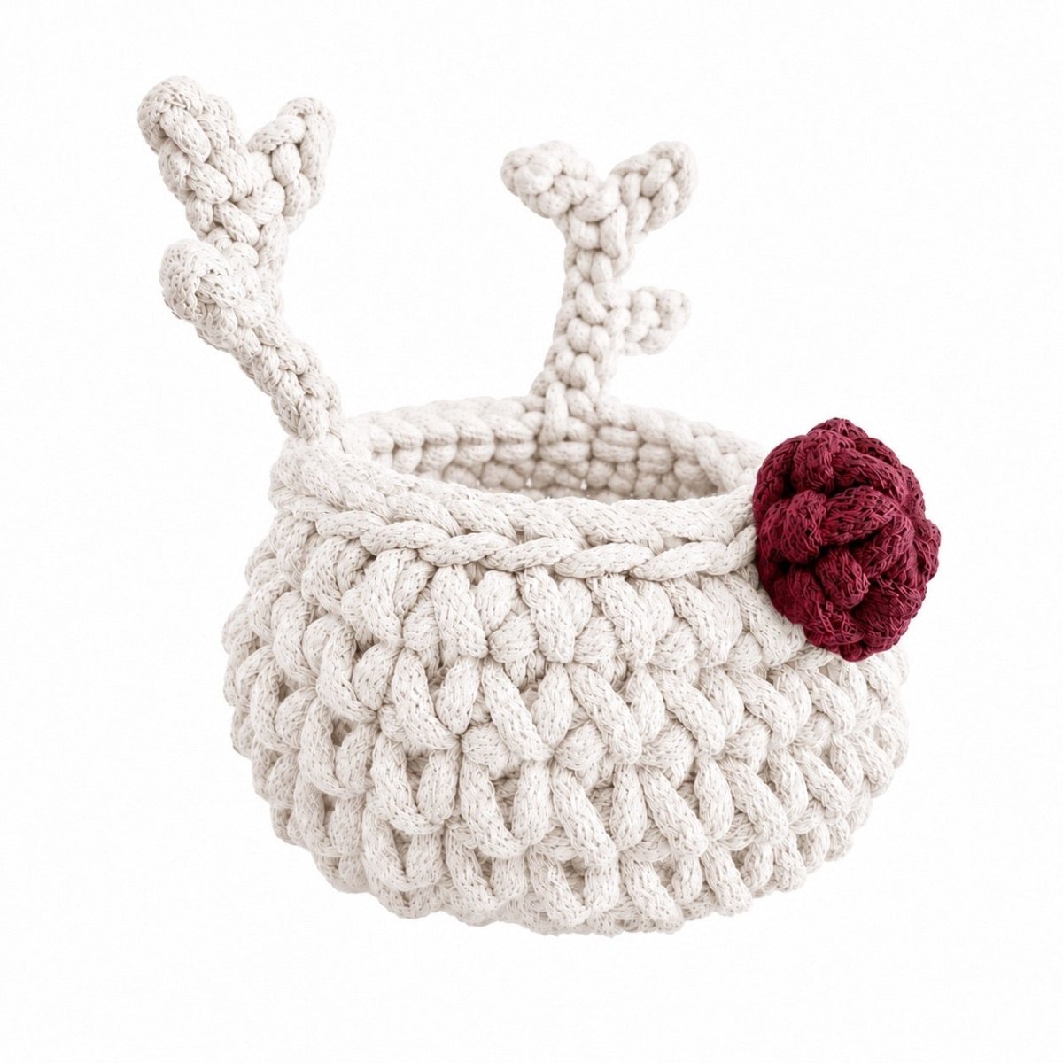 Reindeer basket | IVORY - Zuri House