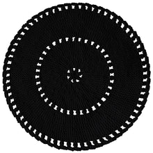 Crochet BOHO rug | BLACK