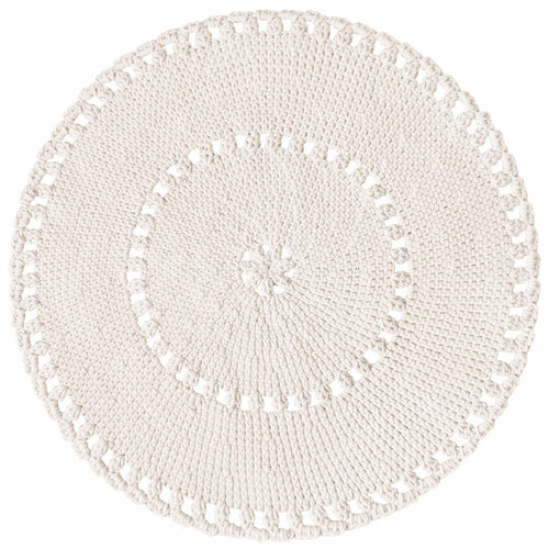 Crochet BOHO rug | IVORY