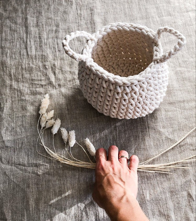 Small Crochet Basket PATTERN - Zuri House