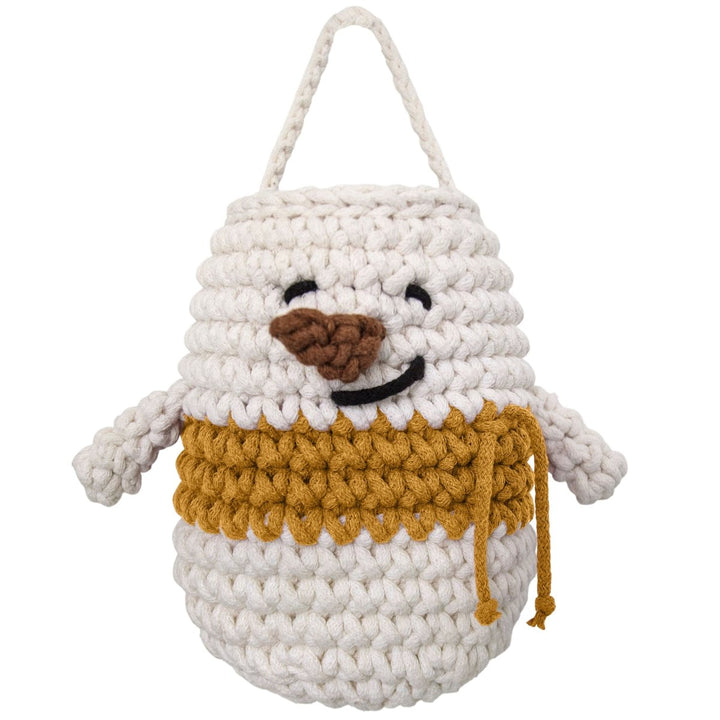 Snowman Hanging Basket | MUSTARD - Zuri House