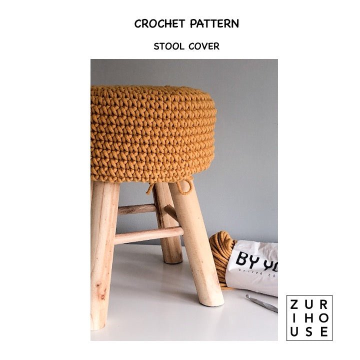 Stool Cover - Crochet Pattern - Zuri House