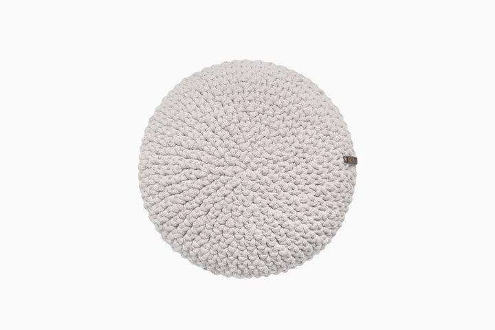 Crochet round cushion | OATMEAL - Zuri HouseAll Products,Cushions,SHOP