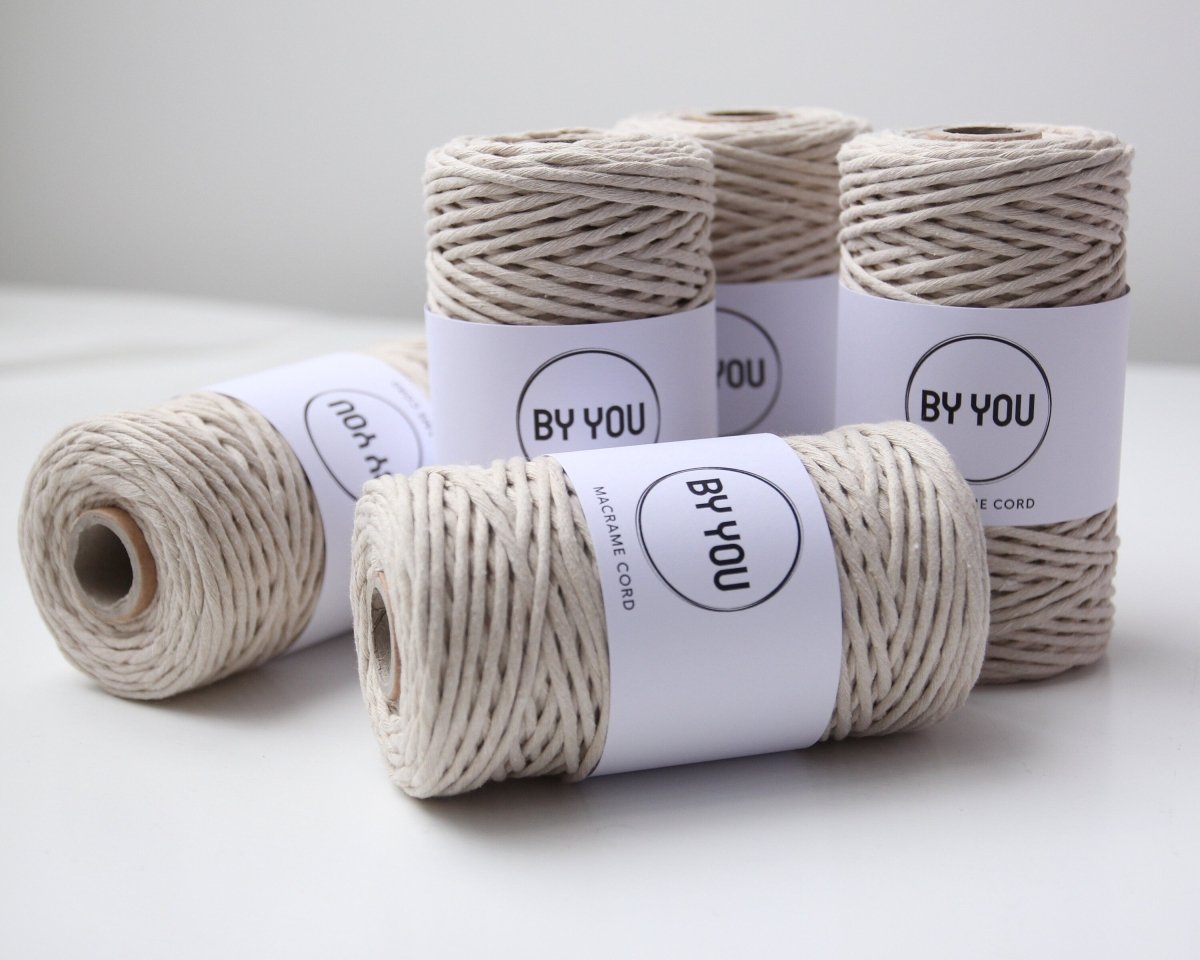 3mm Cotton Cord BEIGE 100m - Zuri House
