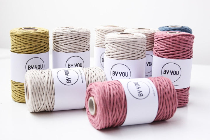 3mm Cotton Cord BEIGE 100m - Zuri House