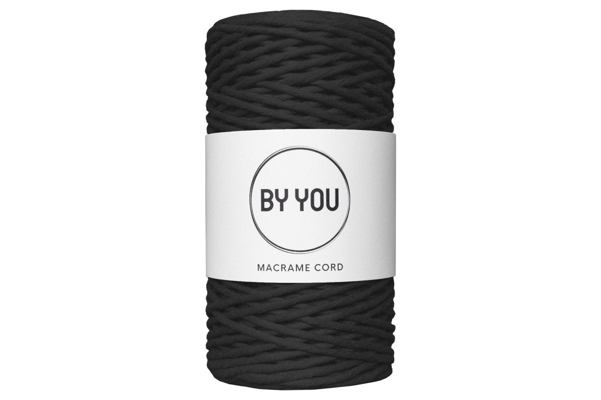 3mm Cotton Cord BLACK 100m - Zuri House