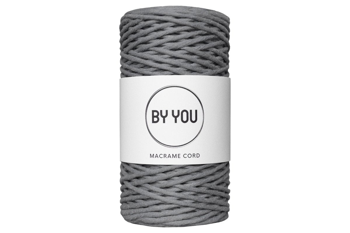 3mm Cotton Cord DARK GREY 100m - Zuri House