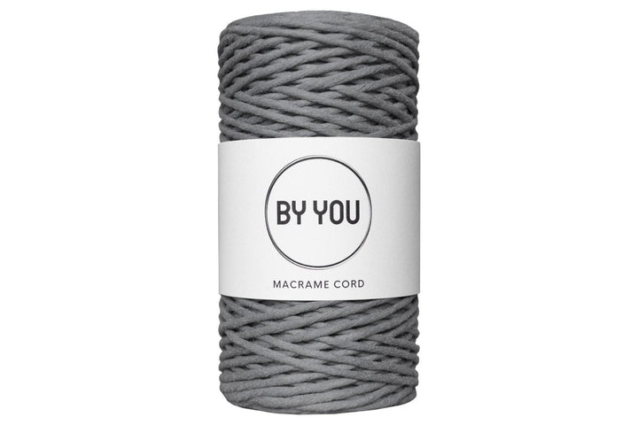 3mm Cotton Cord DARK GREY 100m - Zuri House