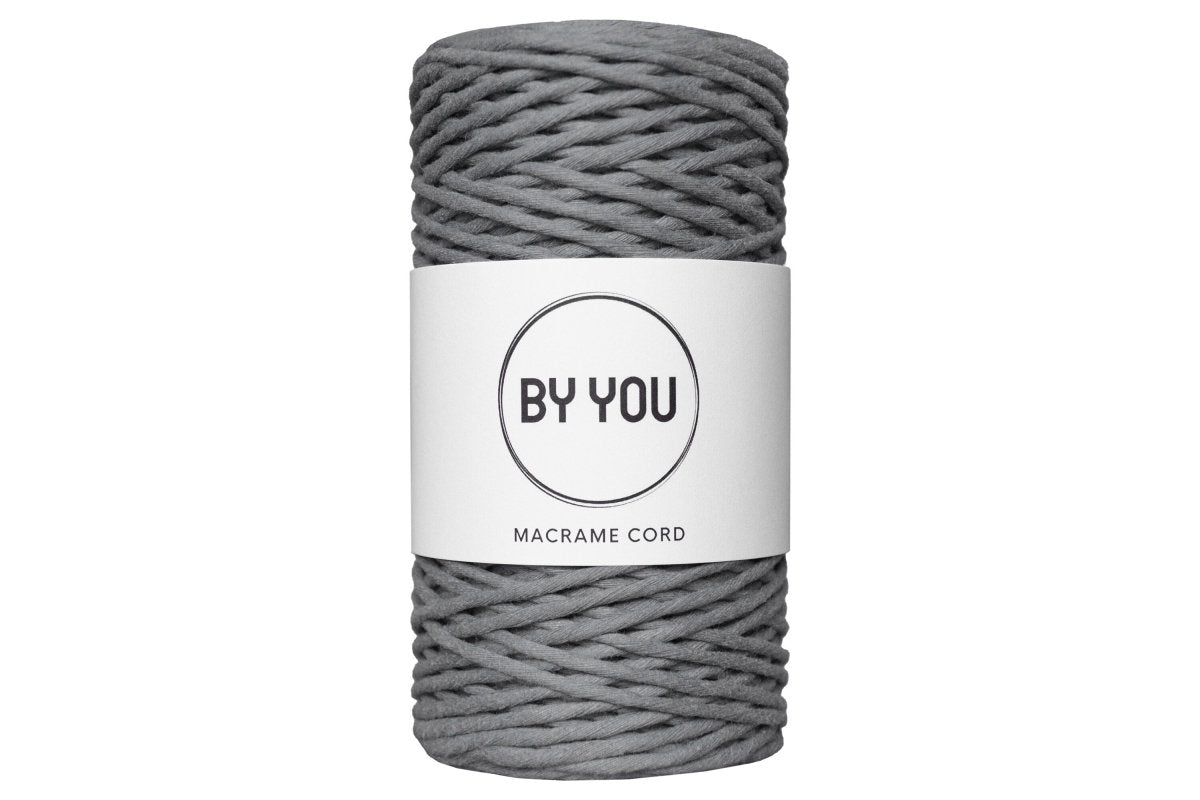 3mm Cotton Cord DARK GREY 100m - Zuri House