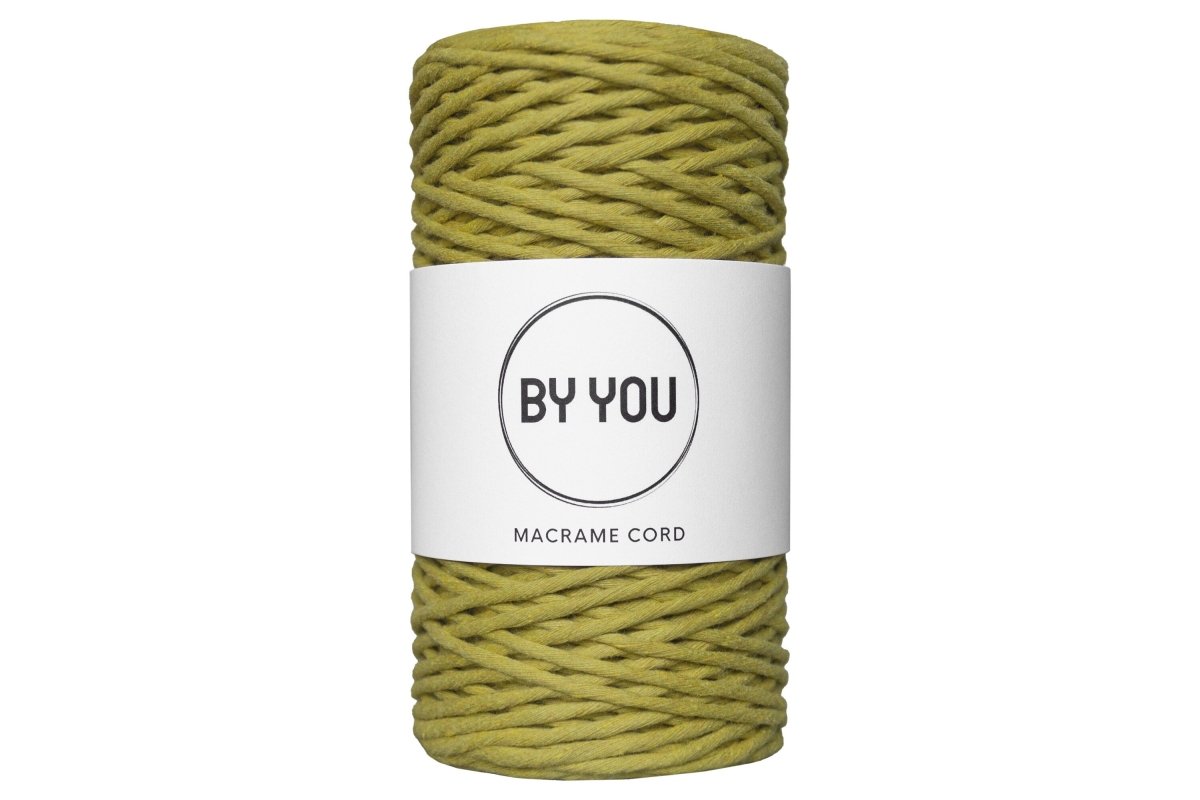 3mm Cotton Cord GOLDEN KIWI 100m - Zuri House