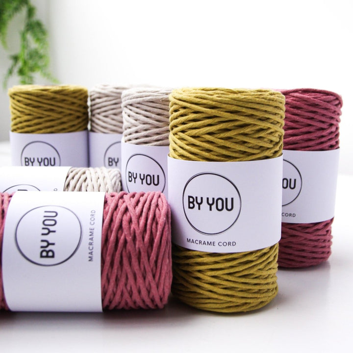 3mm Cotton Cord GOLDEN KIWI 100m - Zuri House