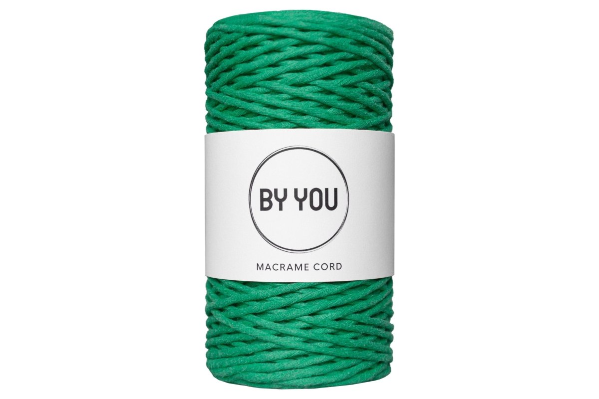 3mm Cotton Cord GRASS GREEN 100m - Zuri House