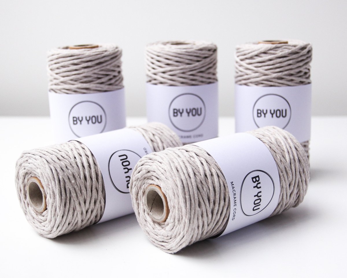 3mm Cotton Cord OATMEAL 100m - Zuri House