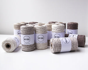 3mm Cotton Cord OATMEAL 100m - Zuri House