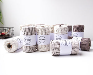 3mm Cotton Cord OATMEAL 100m - Zuri House