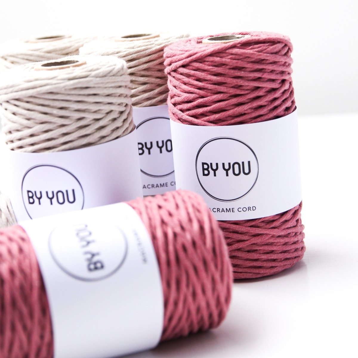 3mm Cotton Cord OLD ROSE 100m - Zuri House