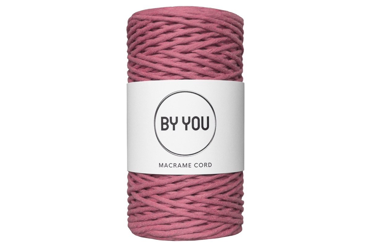 3mm Cotton Cord OLD ROSE 100m - Zuri House