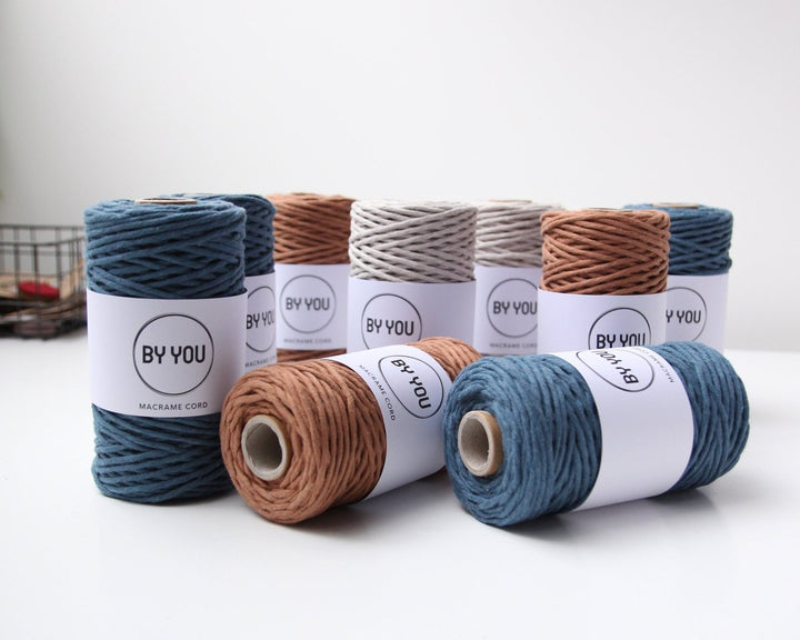 3mm Cotton Cord PETROL 100m - Zuri House