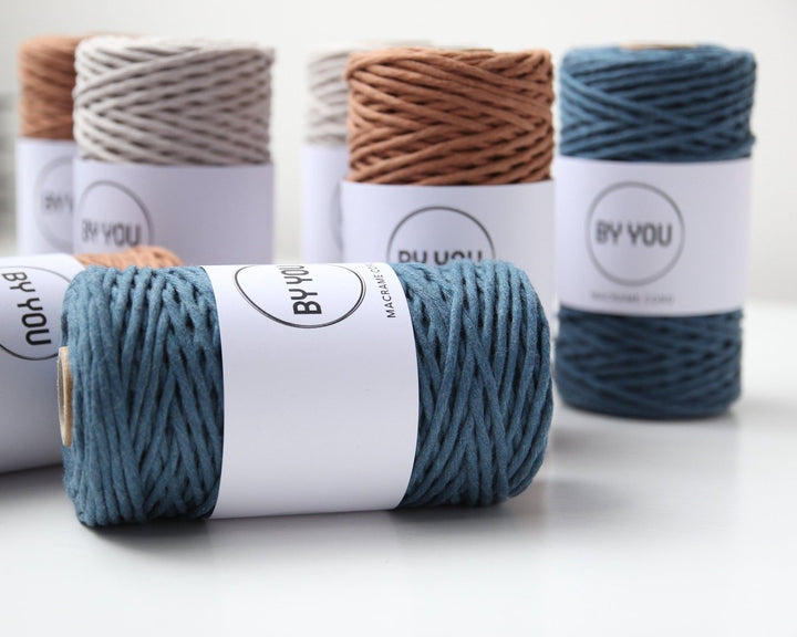 3mm Cotton Cord PETROL 100m - Zuri House