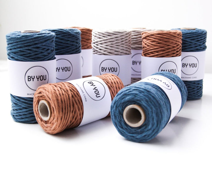 3mm Cotton Cord PETROL 100m - Zuri House
