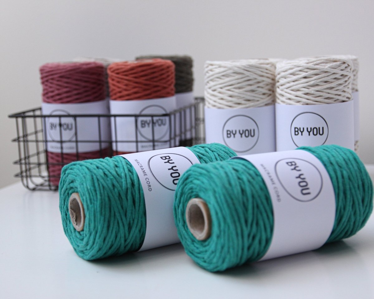 3mm Cotton Cord SMARAGDINE 100m - Zuri House