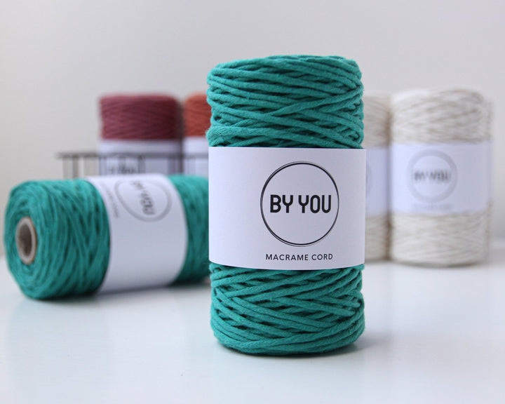 3mm Cotton Cord SMARAGDINE 100m - Zuri House