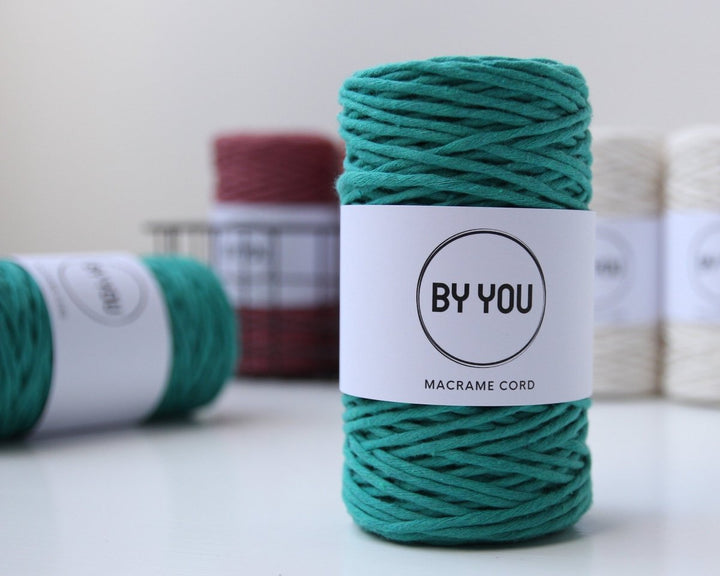 3mm Cotton Cord SMARAGDINE 100m - Zuri House