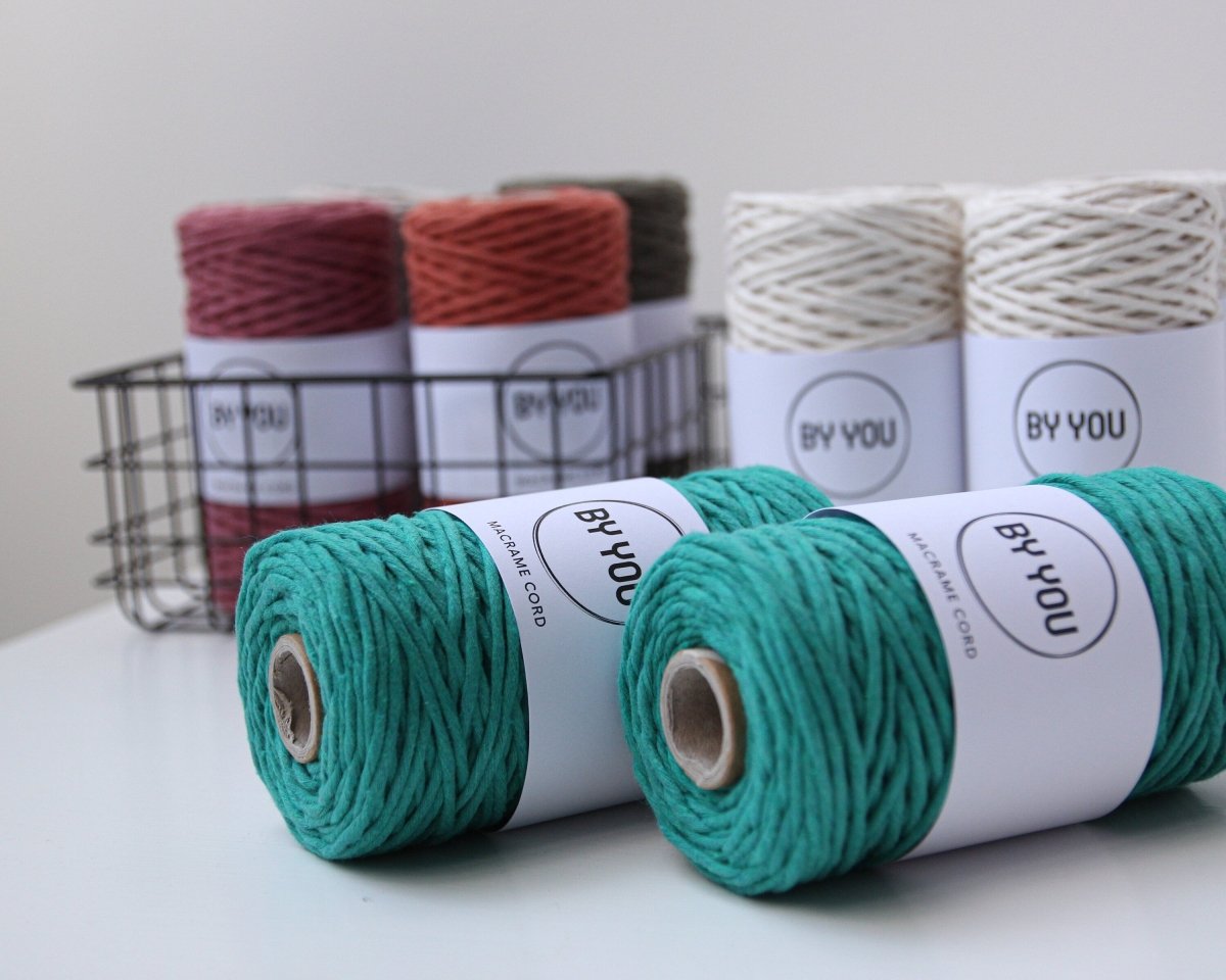 3mm Cotton Cord SMARAGDINE 100m - Zuri House