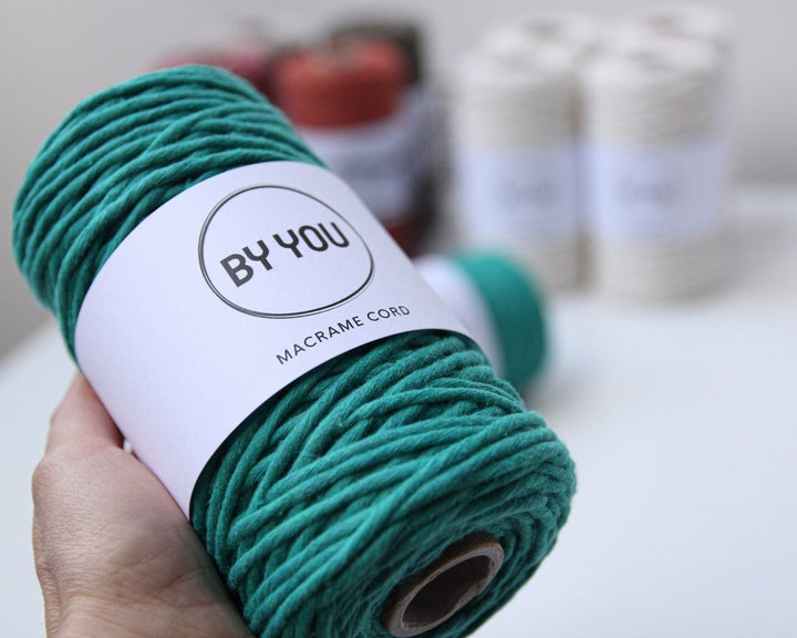 3mm Cotton Cord SMARAGDINE 100m - Zuri House