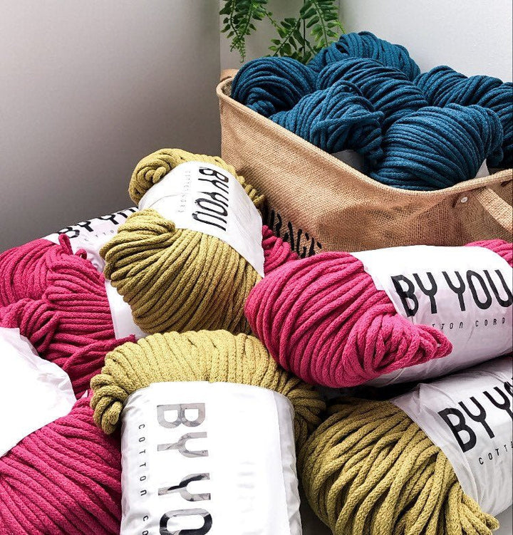 5mm Cotton Cord GOLDEN KIWI 100m - Zuri House