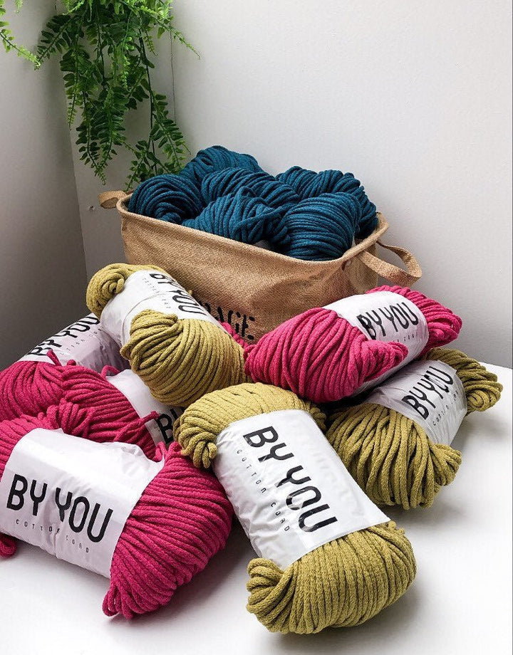 5mm Cotton Cord GOLDEN KIWI 100m - Zuri House