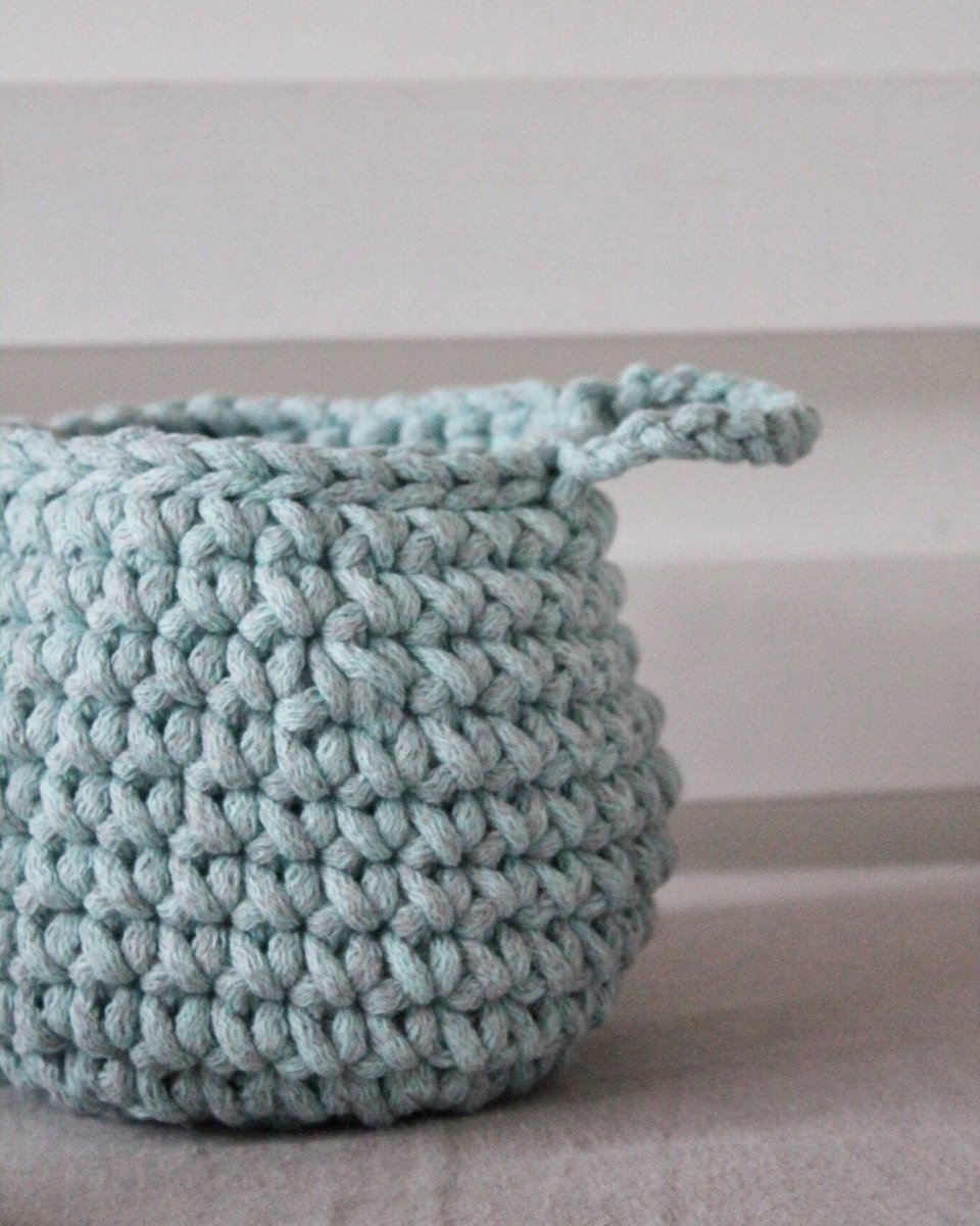 5mm Cotton Cord MARL MINT 100m - Zuri House