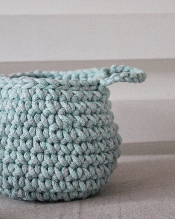 5mm Cotton Cord MARL MINT 100m - Zuri House