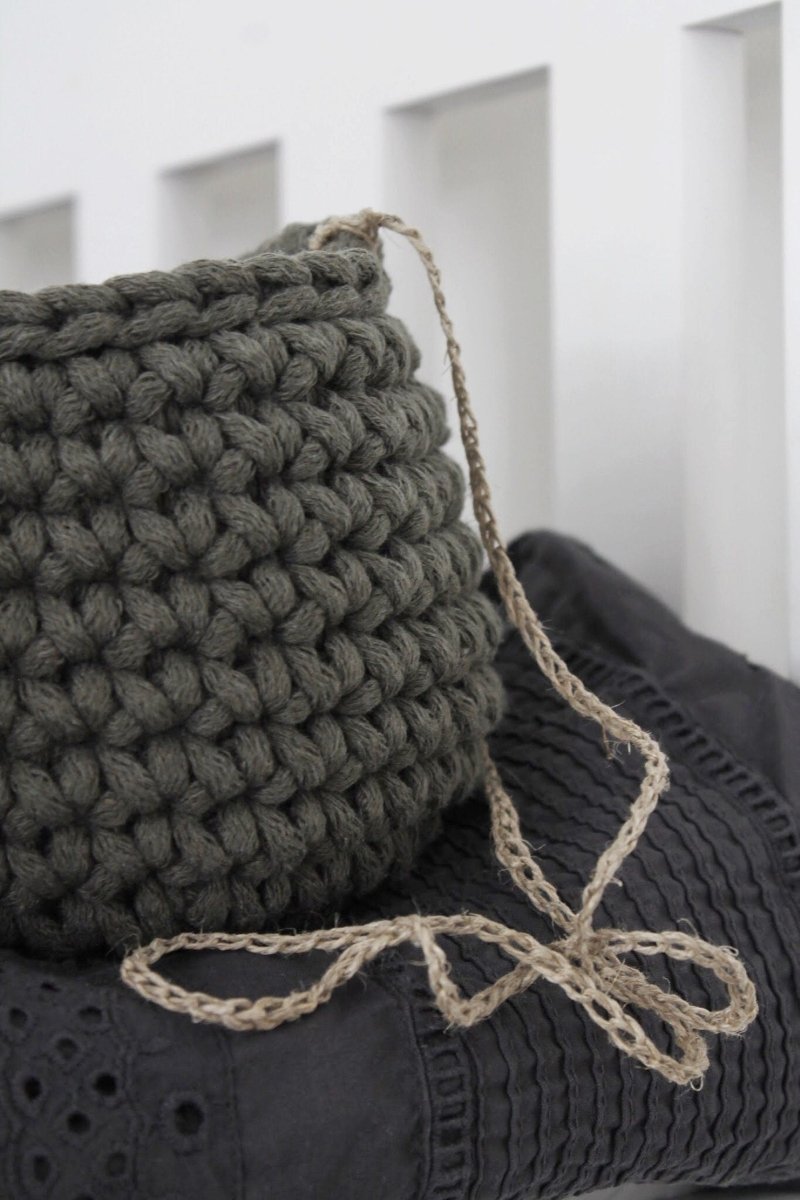 5mm Cotton Cord OLIVE GREEN 100m - Zuri House