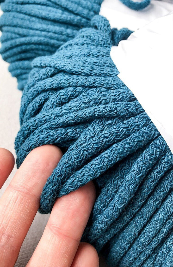 5mm Cotton Cord PETROL 100m - Zuri House