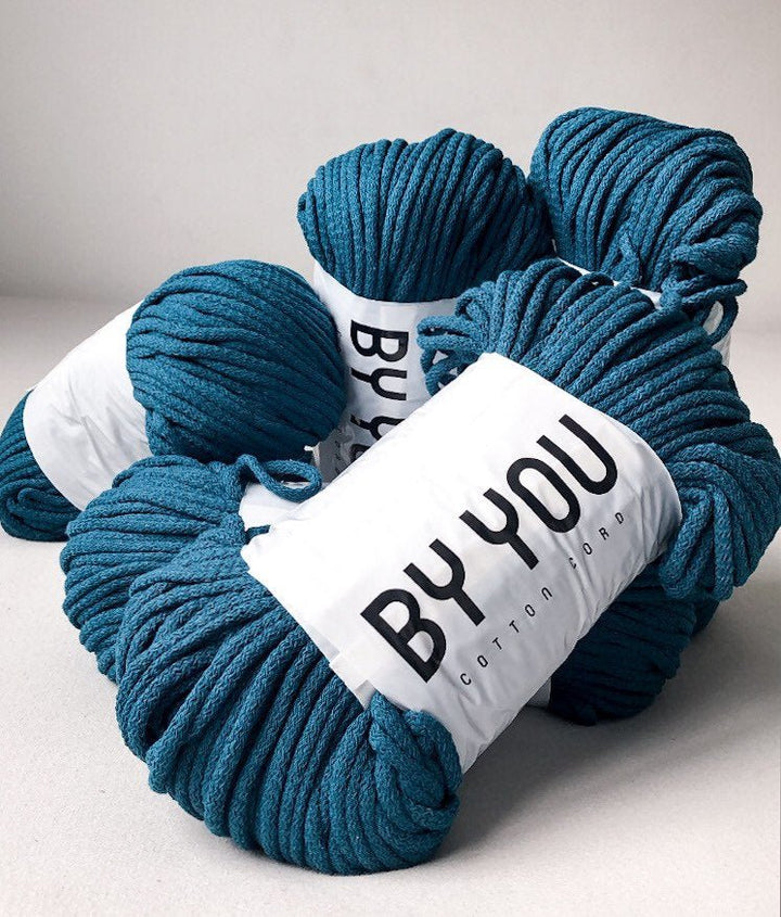 5mm Cotton Cord PETROL 100m - Zuri House