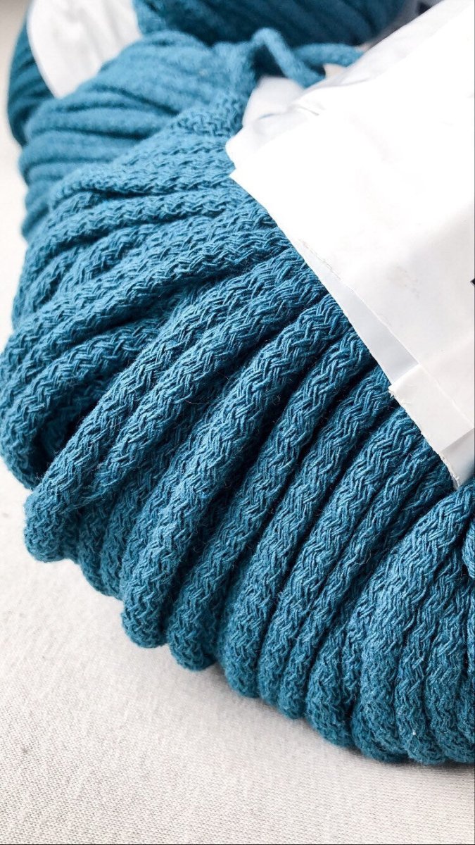 5mm Cotton Cord PETROL 100m - Zuri House