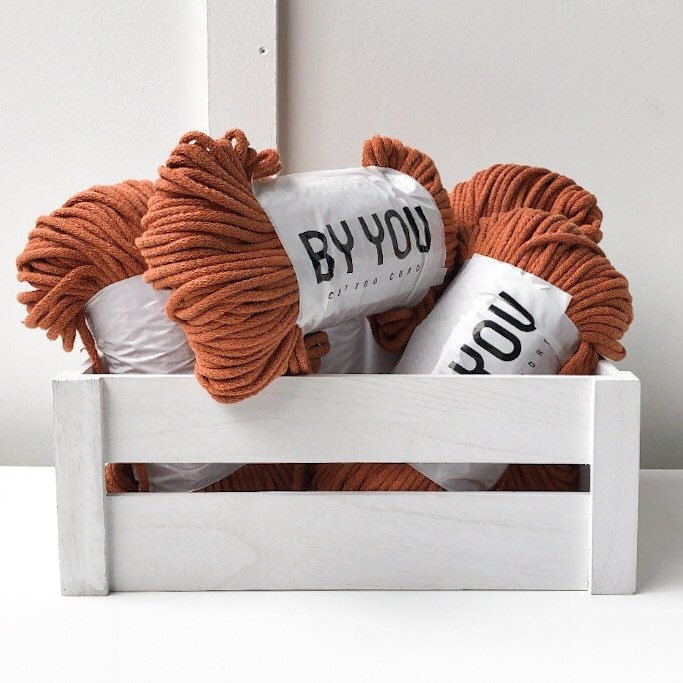 5mm Cotton Cord PUMPKIN 100m - Zuri House