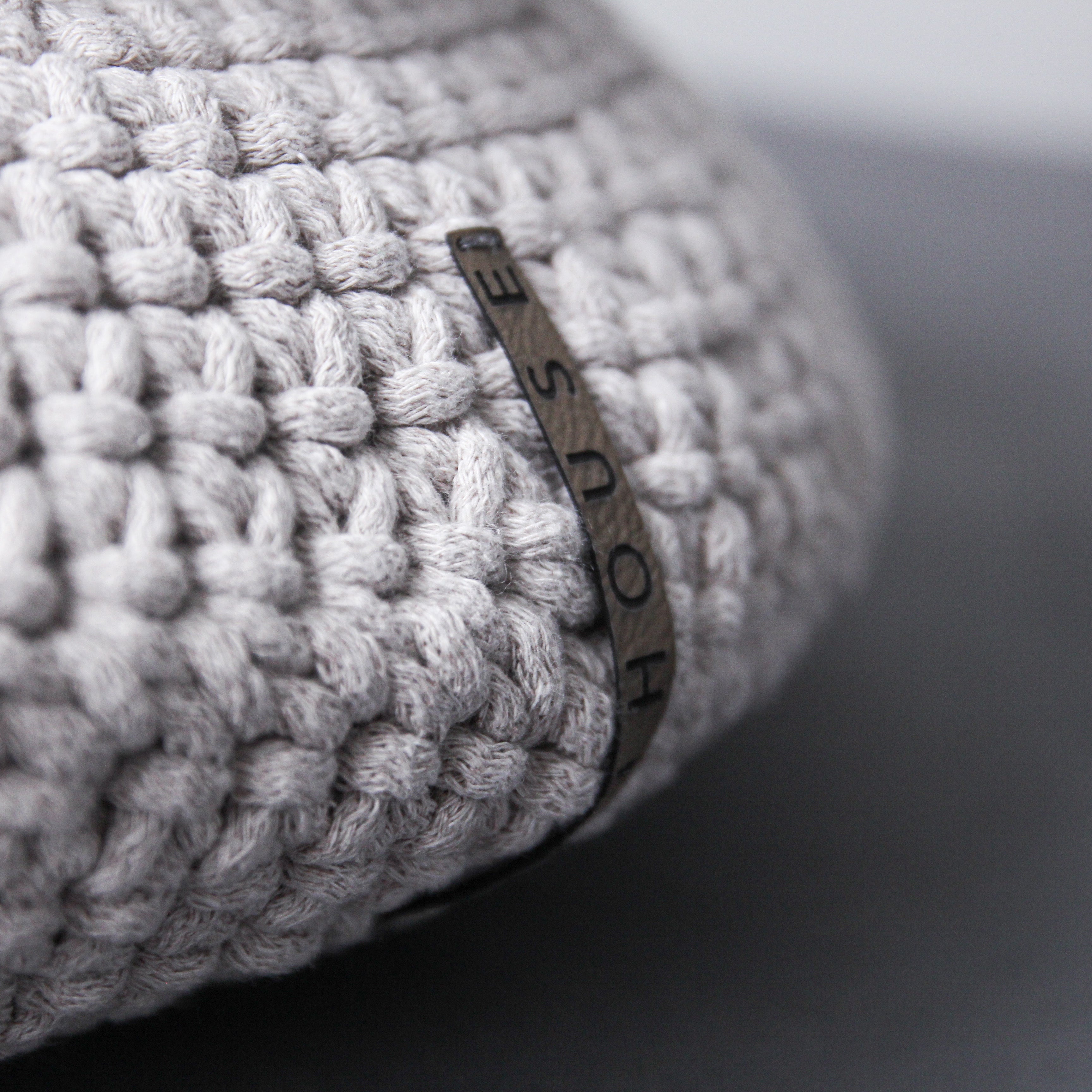 Crochet round cushion | OATMEAL - Zuri HouseAll Products,Cushions,SHOP