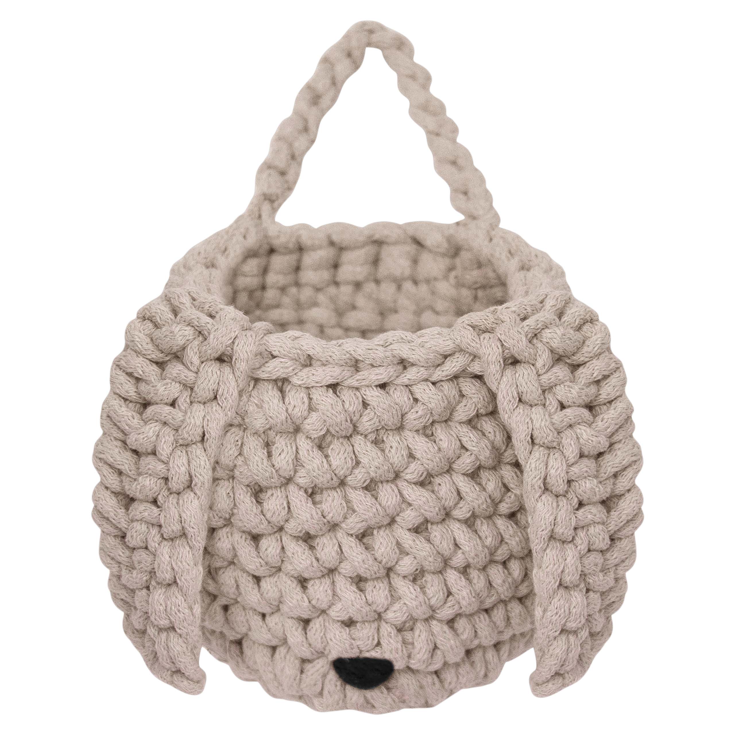 Crochet bunny basket | BEIGE