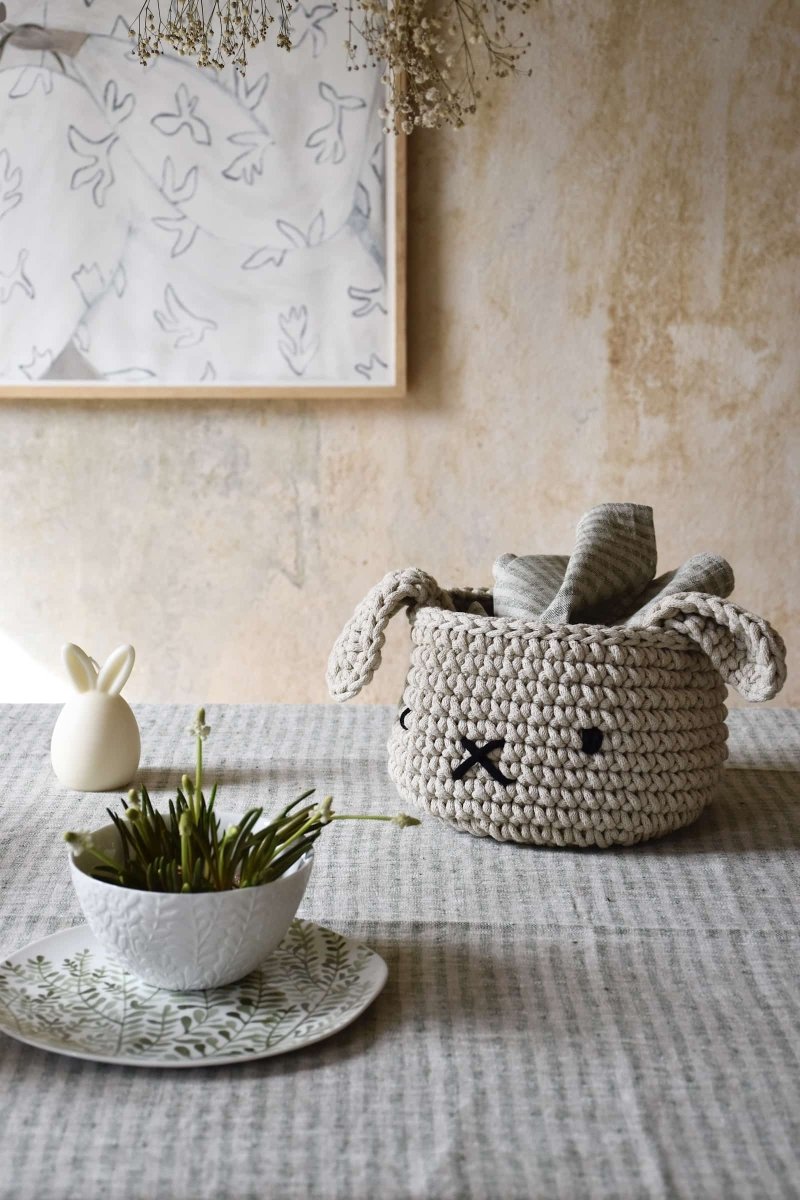 Bunny Basket | BEIGE - Zuri House
