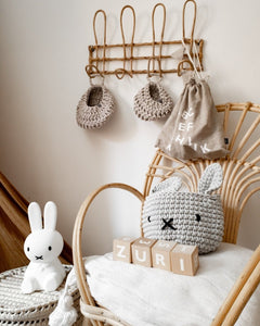 Bunny Basket | LIGHT GREY - Zuri House